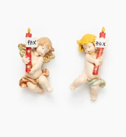 Angeli con cero (98-9) tipo porcellana cm.7