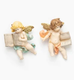 Angeli con libro (896-7) tipo porcellana cm.7
