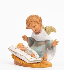 Angelo celeste con guanciale (138GC) cm.10,5