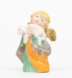Angelo con agnello (143) tipo porcellana cm.10,5
