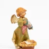 Angelo con Bambino e fisarmonica (564B) cm.20,5