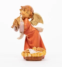 Angelo con Bambino e flauto (563B) cm.20,5