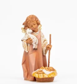 Angelo con Bambino e pecora (562B) cm.20,5