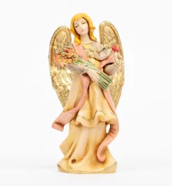 Angelo con fiori (311) tipo porcellana cm.14