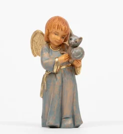 Angelo con gatto (782) cm.7,5