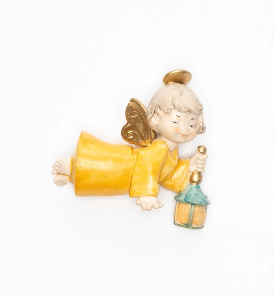 Angelo con lanterna (386) tipo porcellana cm.9