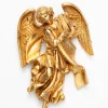 Angelo con lira (368) oro foglia cm.21