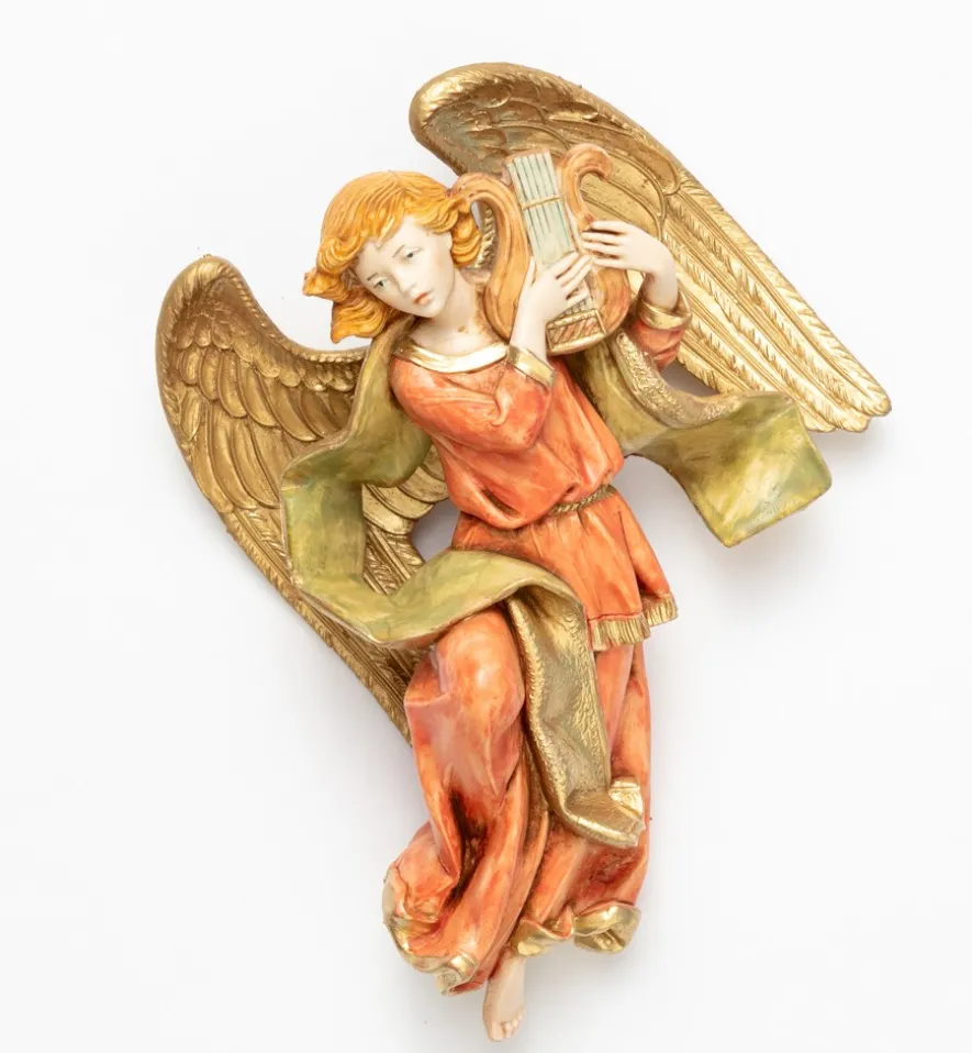 Angelo con lira (468) tipo porcellana cm.17