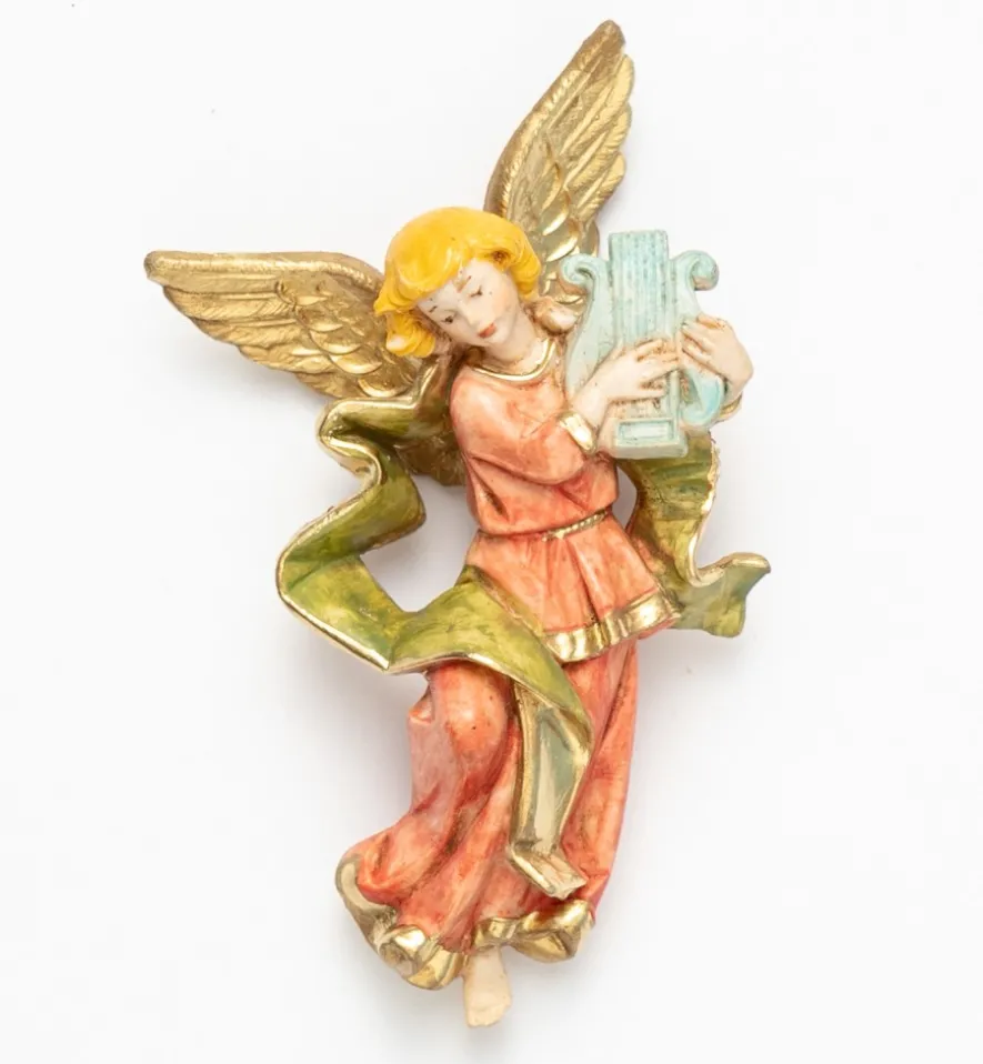 Angelo con lira (668) tipo porcellana cm.10