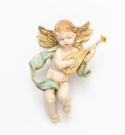Angelo con mandolino (65) tipo porcellana cm.11