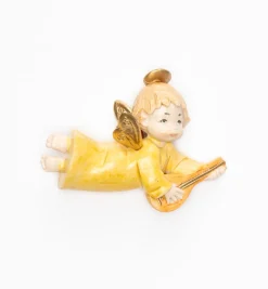 Angelo con mandolino (384) tipo porcellana cm.9