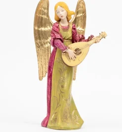 Angelo con mandolino (967) tipo porcellana cm.30