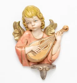Angelo con mandolino (168) tipo porcellana cm.20