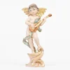Angelo con mandolino (264) tipo porcellana cm.12
