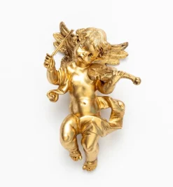 Angelo con violino (66) dorato cm.11