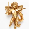 Angelo con violino (466) oro foglia cm.27