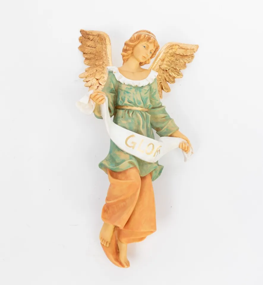 Angelo Gloria in resina per presepe cm.52