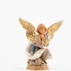 Angelo in ginocchio per presepe cm.12
