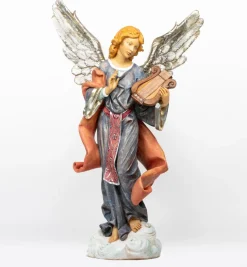 Angelo in piedi in resina per presepe cm.125