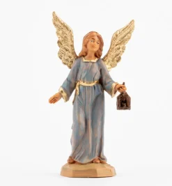 Angelo in piedi per presepe cm.9,5