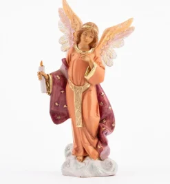 Angelo in piedi per presepe cm.15