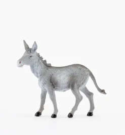 Asino in piedi per presepe colori tradizionali cm.10