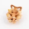 Bambino e culla n.00 per presepe cm.6,5