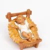 Bambino e culla per presepe cm.30