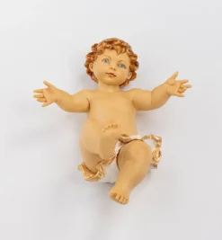 Bambino senza veste in resina per presepe cm.125