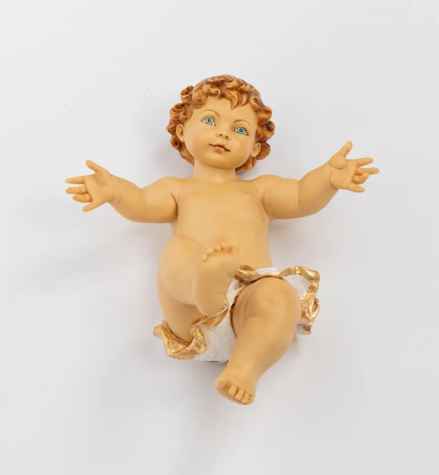 Bambino senza veste in resina per presepe cm.125