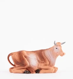 Bue per presepe colori tradizionali cm.19