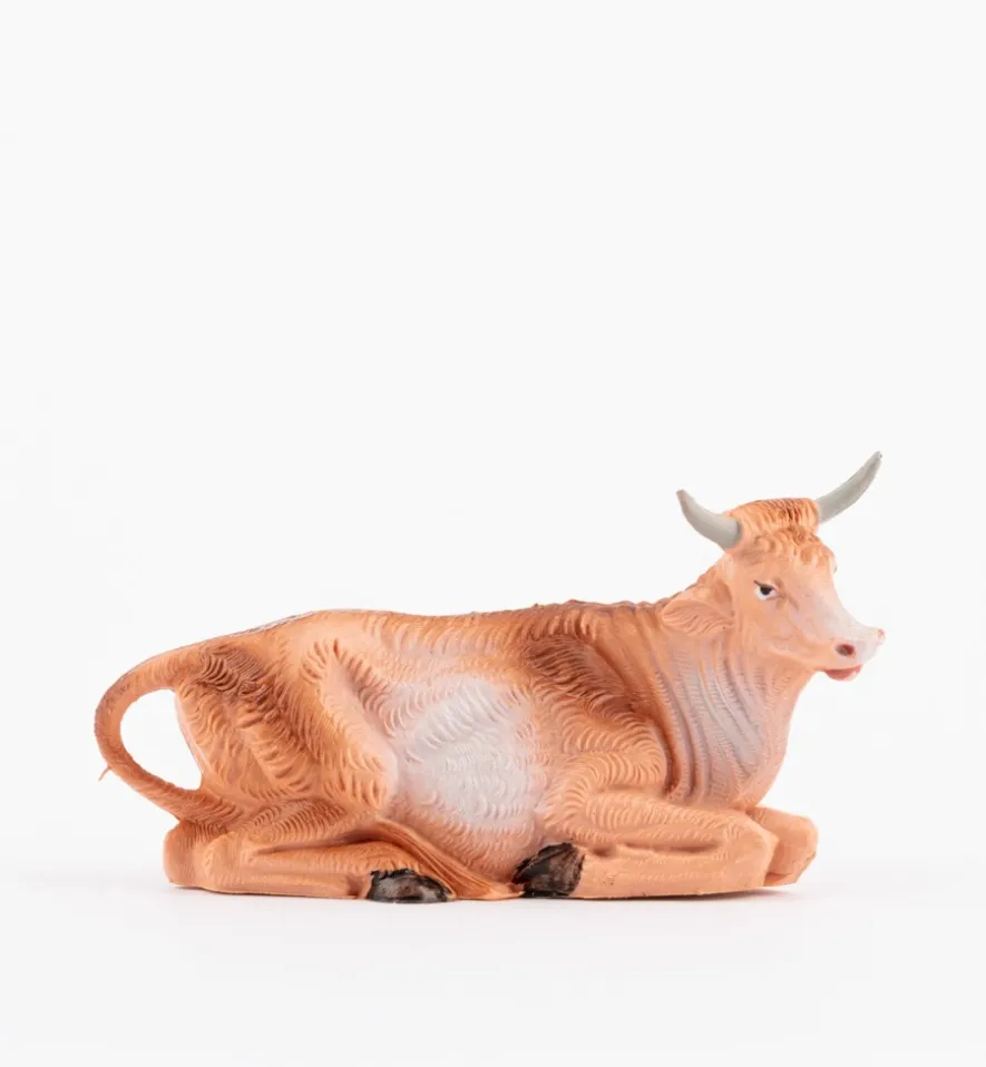 Bue per presepe colori tradizionali cm.10