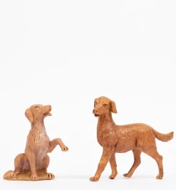 2 cani per presepe cm.30