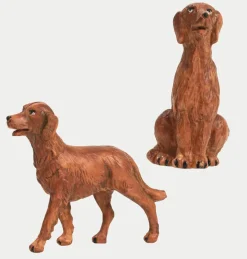 2 cani per presepe cm.9,5