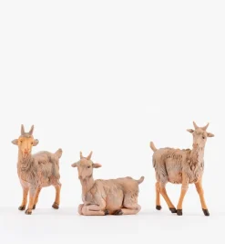 3 caprette per presepe cm.12