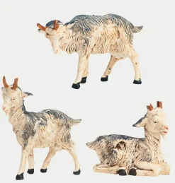 3 caprette per presepe cm.9,5