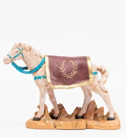 Cavallo bianco per presepe cm.19