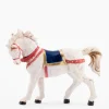 Cavallo bianco per presepe cm.12