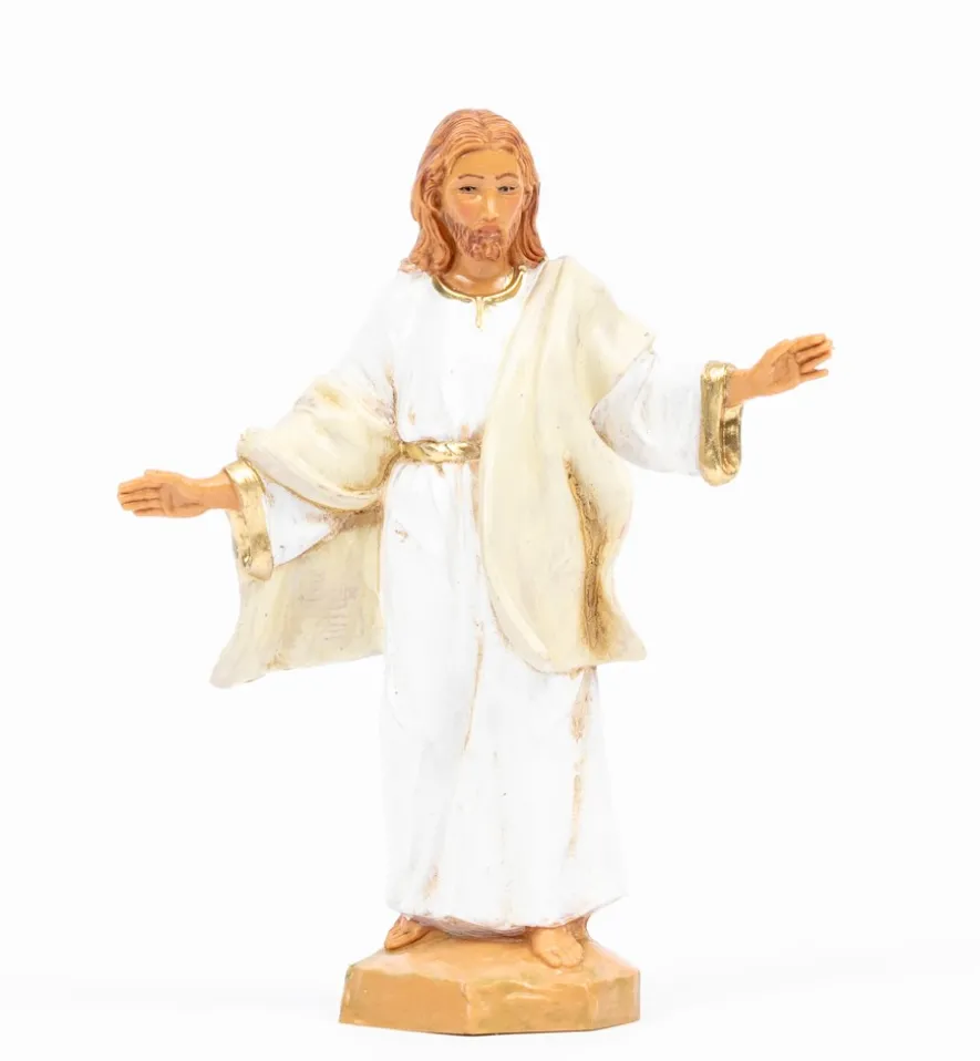 Cristo Risorto (584) veste bianca cm.12