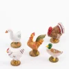 Galline e gallinacei per presepe 19 cm