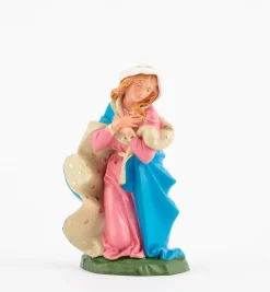 Madonna per presepe colori tradizionali cm.19