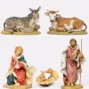 Natività 5 pezzi in resina per presepe cm.65