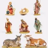 Natività 8 pezzi in resina per presepe cm.65