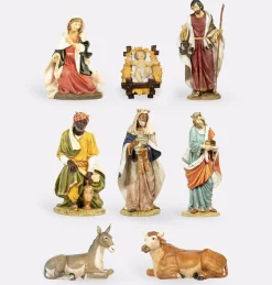 Natività 8 pezzi in resina per presepe cm.180