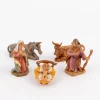 Natività 5 pezzi per presepe cm.4