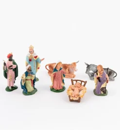 Natività 8 pezzi per presepe colori tradizionali cm.10