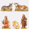Nativita' 5 pezzi in resina per presepe cm.85