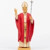 Papa Giovanni Paolo II veste rossa in resina cm.56