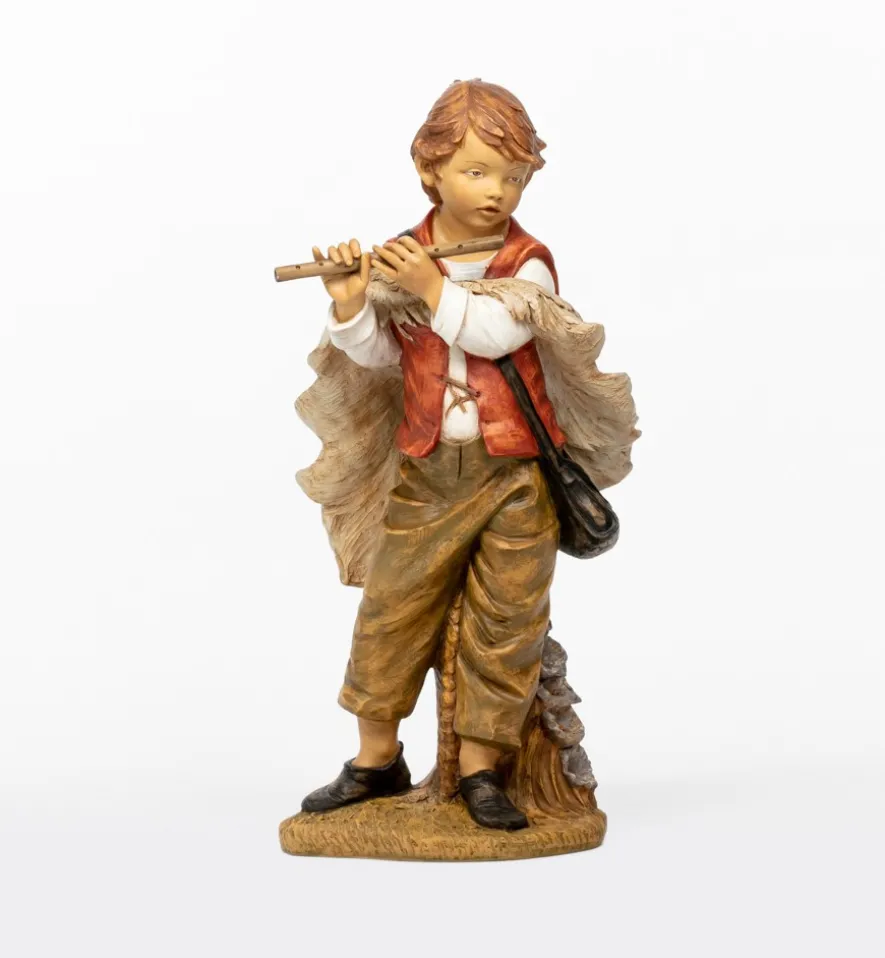 Pastore (9) in resina per presepe cm.125
