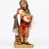 Pastore (5) in resina per presepe cm.52